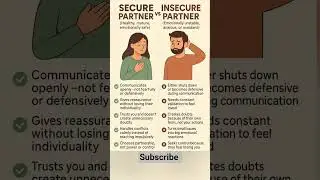 Secure Partner vs Insecure Partner 💛💔 | The Real Difference Between Peace and Instability
