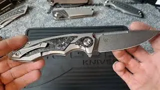 Twosun knife ts211 an awesome titanium carbon fiber Jelly Jerry design in 14c28n