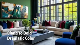 From Bland to Bold: How to Master Dramatic Color Combinations in Your Living Room