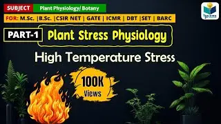 PLANT STRESS PHYSIOLOGY (PART-1) || CSIR NET|| HIGH TEMPERATURE STRESS IN PLANT