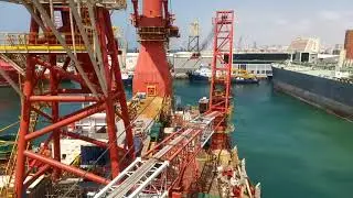 7 CHAMPION SHIFTING BERTH IN PORT KHALID SHARJAH UAE