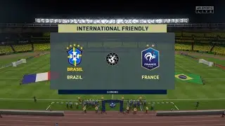 BRAZIL vs. FRANCE - INTERNATIONAL FRIENDLY (WITH ICONS) - FIFA 20 (FULL GAMEPLAY)