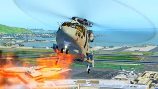 Helicopter Pilot Requests An Emergency Landing / X Plane 11 #Shorts