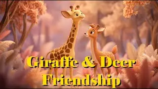 Giraffe And Deer Friendship | Kids song | Rhymes