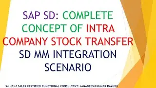 SAP SD: COMPLETE CONCEPT OF INTRA COMPANY STOCK TRANSFER SD MM INTEGRATION SCENARIO