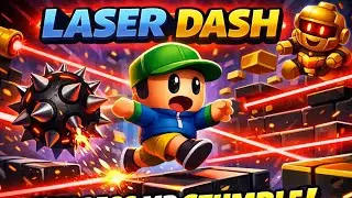 Stumble guys block dash endless laser slide laser dash 
