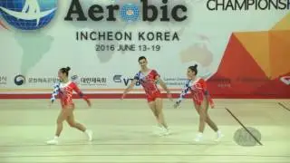 Turkey  (TUR) - 2016 Aerobic Worlds, Incheon (KOR) - Qualifications Trio
