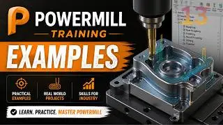 Powermill examples-End Cap Neck Ring Cooling Part1   امثلة على الباورميل