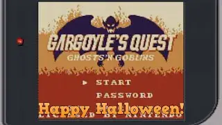 Playing a bit of Gargoyle's Quest to celebrate Halloween!