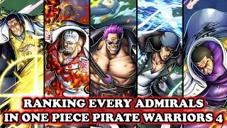 Ranking EVERY Admirals (w/ MOVIE Z DLC) at MAX LV.30 in One Piece Pirate Warriors 4