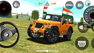 modified mahindra Thar 😈Indian cars simulator 3D || android gameplay || Gadi Wala Game || Thar Game