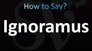 How to Pronounce Ignoramus (Correctly!)
