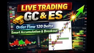 Live Order Flow Trading &ndash; GC & ES | 120 Delta Accumulation Breakout