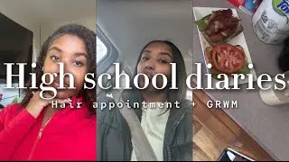 HIGH SCHOOL DIARIES | Dominican blow out + GRWM 
