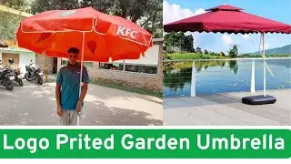 Logo Printed Garden Umbrella | Custom  Garden Umbrella | Custom Umbrellas With Logo |