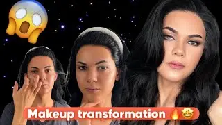 FULL TRANSFORMATION 🤩Transforma&ccedil;&atilde;o com maquiagem💄 #makeup💄😍 ❤️