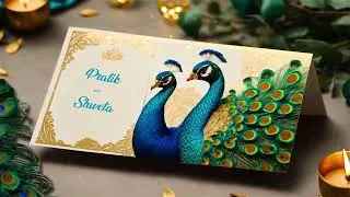 Peacock Theme Indian Wedding Invitation 3D Design Slideshow - After Effects Template Videohive
