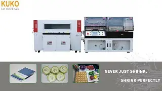 80pcs/min high speed vertical L bar sealer and shrink packing machine from kuko