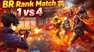 1️ BR Rank Match 1 vs 4 🤯 | Danger Clutch 🔥| free fire gameplay Br rank  Match#freefire 