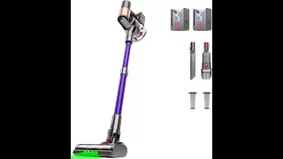 Cordless Vacuum Cleaner, 2 Batteries 120 Mins Runtime 45Kpa 550W, Stick Vacuum with Anti-Tangle