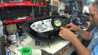 Ford Fusion встановлення лінз di led ams u6