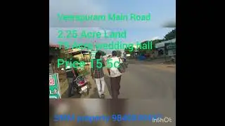 Avadi Veerapuram 2.25 Acre Land with 50 Cents Wedding Hall Sale Rate 15.5c. SMM property 9840849497