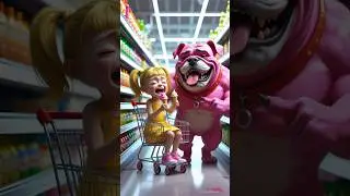 ❤️ Evolution of Pink Dog Laughing at Little Girl 🐕 #love #cute #shorts #dog