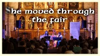She moved through the Fair - LIVE (vocals + celtic harp + hurdy gurdy)