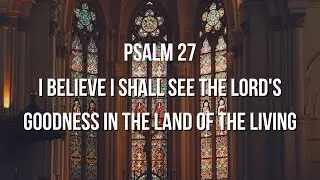 I believe I shall see the LORD'S goodness in the land of the living - Psalm 27