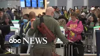 Winter storm causes Christmas travel havoc l GMA