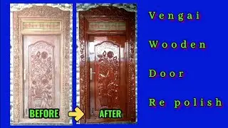 old door re polish | repolish | wood polish tamil