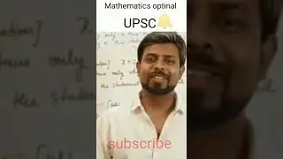 #UPSC//mathematics// optinal/@Exademyeducation @DrishtiIASvideos @IASwithOjaankkSir