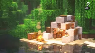 💠Minecraft💠 Строительство небольшой палатки на пляже | Стартовая база