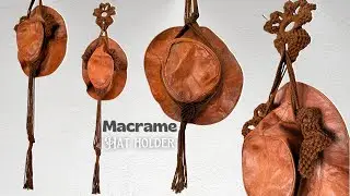 Tutorial  How to make Macrame Hat holder | DIY Hat Hanger  #macrame #macramehanger #hatholder