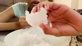 ASMR SHAVED/POWDERY ICE MOUNTAIN| requested by cook with Rafia 💕💕 Thanks for 500 SUBS &hearts;️