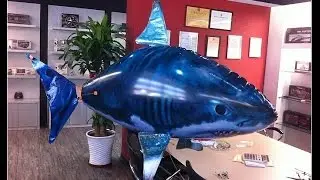 Air Swimmer -Flying Nemo Shark Blimp Toy - Remote Control RC Inflatable Balloon