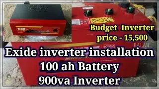 DIY: Full Exide 900VA Inverter & 100Ah Battery Installation Guide | Price & Review