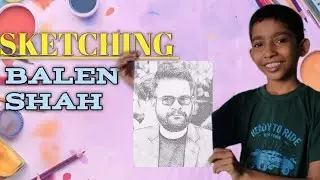 BALEN SHAH || Sketching the potrait of mayor Balen Shah || GIRISH PAUDEL