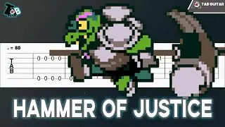 DELTARUNE - Hammer of Justice Guitar Tab (Simple)