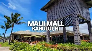 Exploring Maui Mall Village in Kahului, Maui, Hawaii USA Walking Tour #mauimallvillage #maui