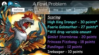 Gems of War -  (UPDATED) A Fowl Problem World Event Teams for the Week of January 10, 2022