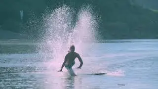 We Surfed Across A... Puddle?