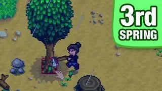Let's Play Stardew Valley - 3rd of Spring, Year 1 - Caught in the Rain
