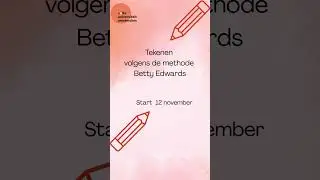 Iedereen kan leren tekenen! | Cursus Tekenen volgens Betty Edwards (Amsterdam)