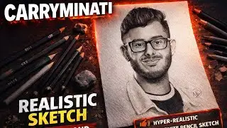 I Drew Hyper-Realistic CARRYMINATI using Staedtler Pencils 