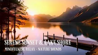 Asmr, instrumental music, binaural beats, mindfulness, relax, nature sounds - sunset & lake sounds