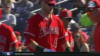 LAA@SD: Bandy hits a solo shot in the 8th inning