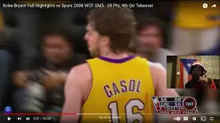 MVP KOBE 39PTS GAME 5 VS SPURS !! MIDRANGE GOD !!