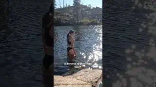 Solo backpacking in the high Sierra & dropping my phone in the lake #solobackpacker #solobackpacking
