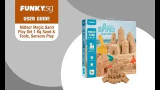MiDeer Magic Sand Play Set 1 Kg Sand and Tools, Sensory Play